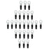 Stinger SPT5108B 25 Pack Pro 8GA Input to 5/16" Black Ring Shoc-Krome