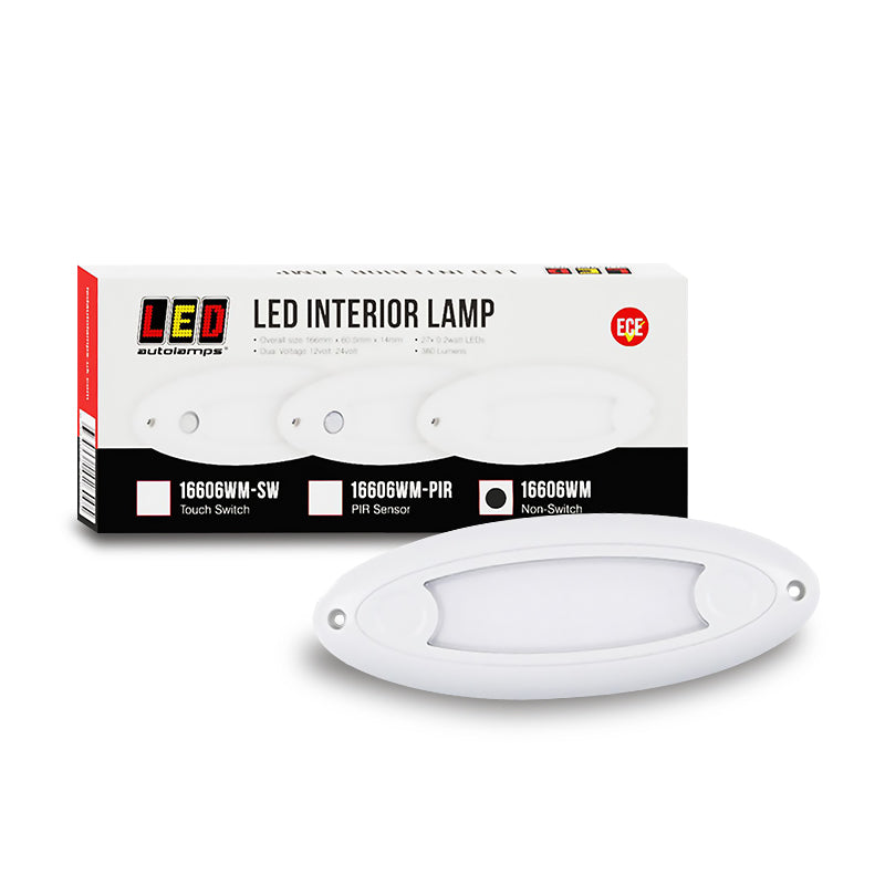 LED Autolamps 16606WM Small Oval Interior/Exterior Lamp