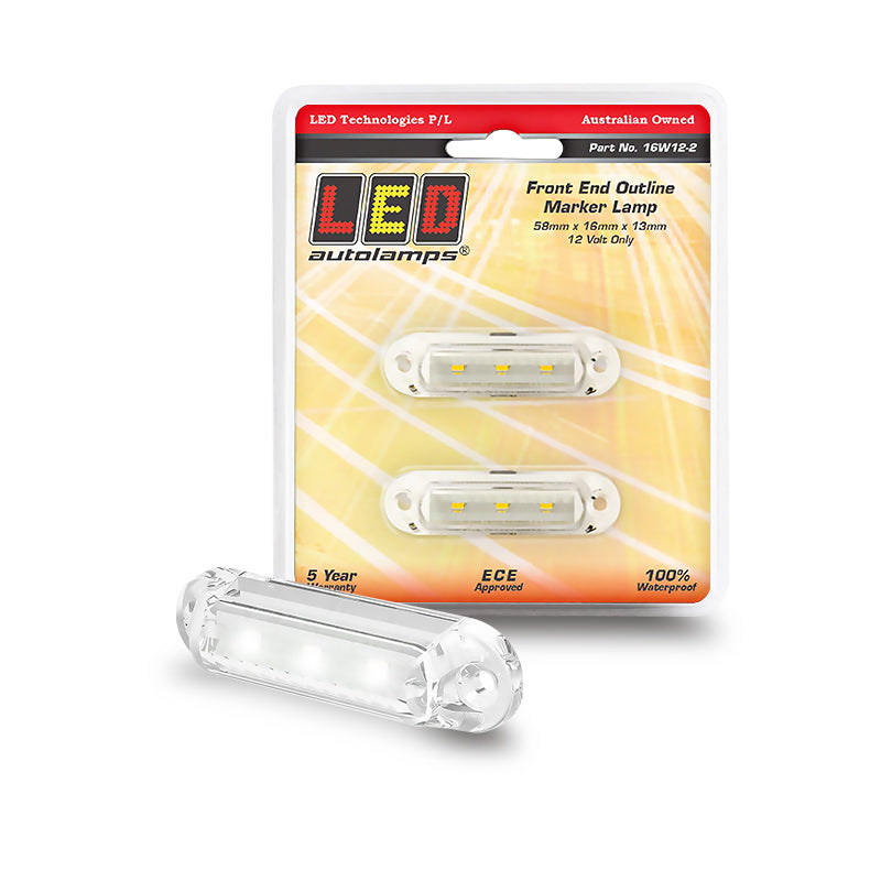 LED Autolamps 16W12-2 12V Front End Outline Marker Super Small Design