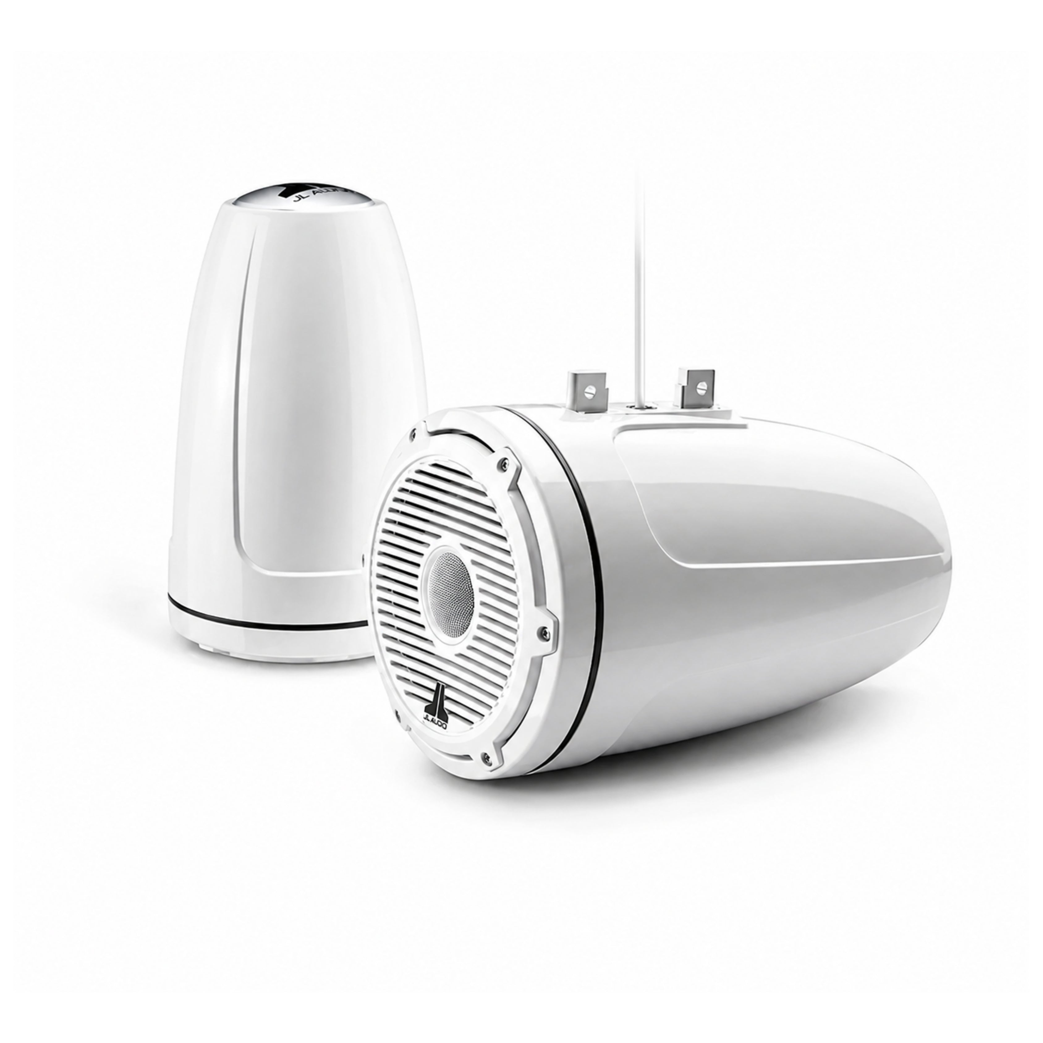 JL Audio JLA-010-03857-00 M6 Enclosed Tower Speakers - 8.8" with White Classic Grille