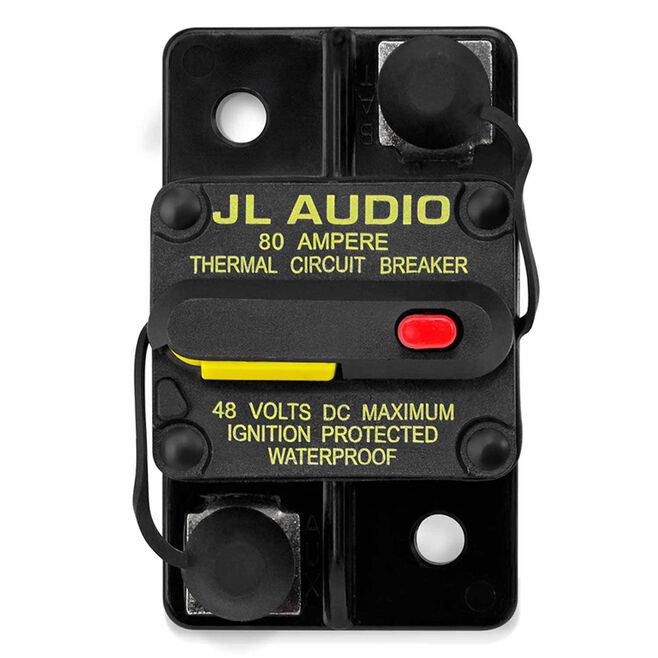 JL Audio JLA-010-13685-00 XMD-MCB-80 80 Amp Marine Circuit Breaker
