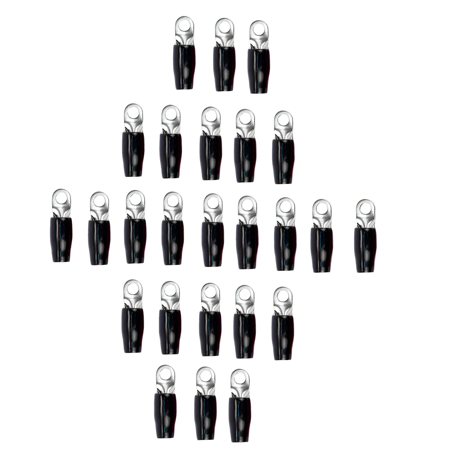 Stinger SPT5144B 25 Pack 4 Gauge 1/4″ Black Ring Terminal