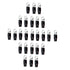 Stinger SPT5144B 25 Pack 4 Gauge 1/4″ Black Ring Terminal