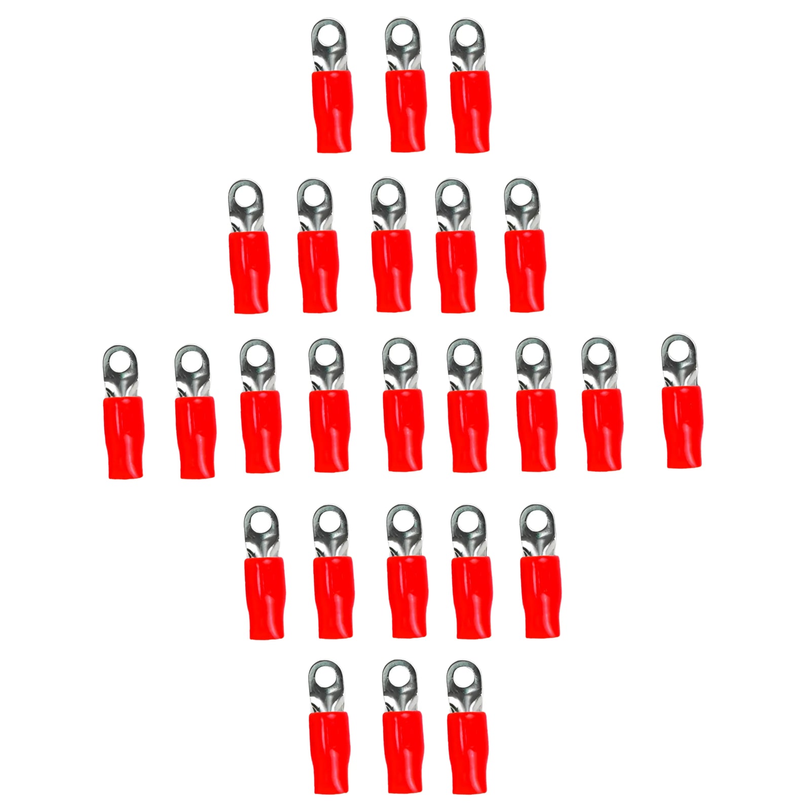 Stinger SPT5144R 25 Pack 4 Gauge 1/4″ Red Ring Terminal
