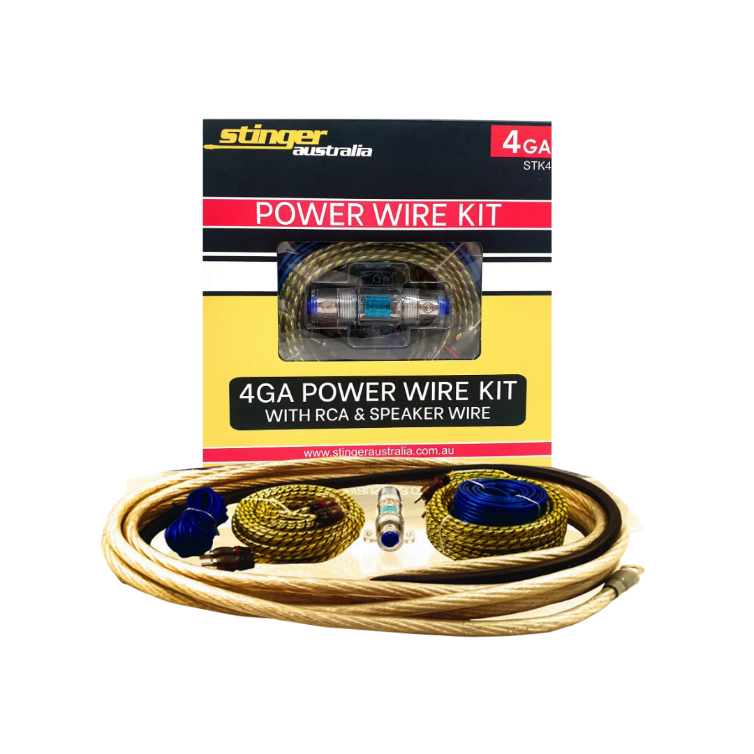 Stinger STK4 4GA 4-Channel Amplifier Power Wiring Kit