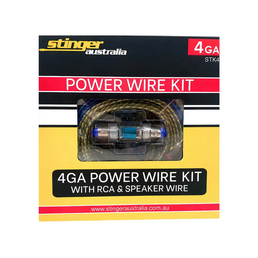 Stinger STK4 4GA 4-Channel Amplifier Power Wiring Kit