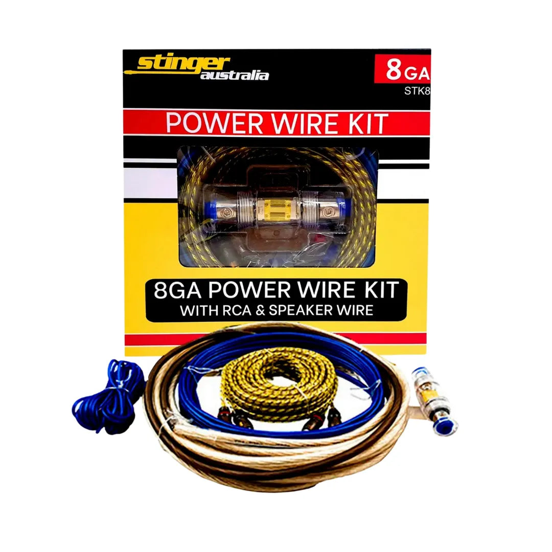 Stinger STK8 8GA 2 Channel Amplifier Power Wiring Kit