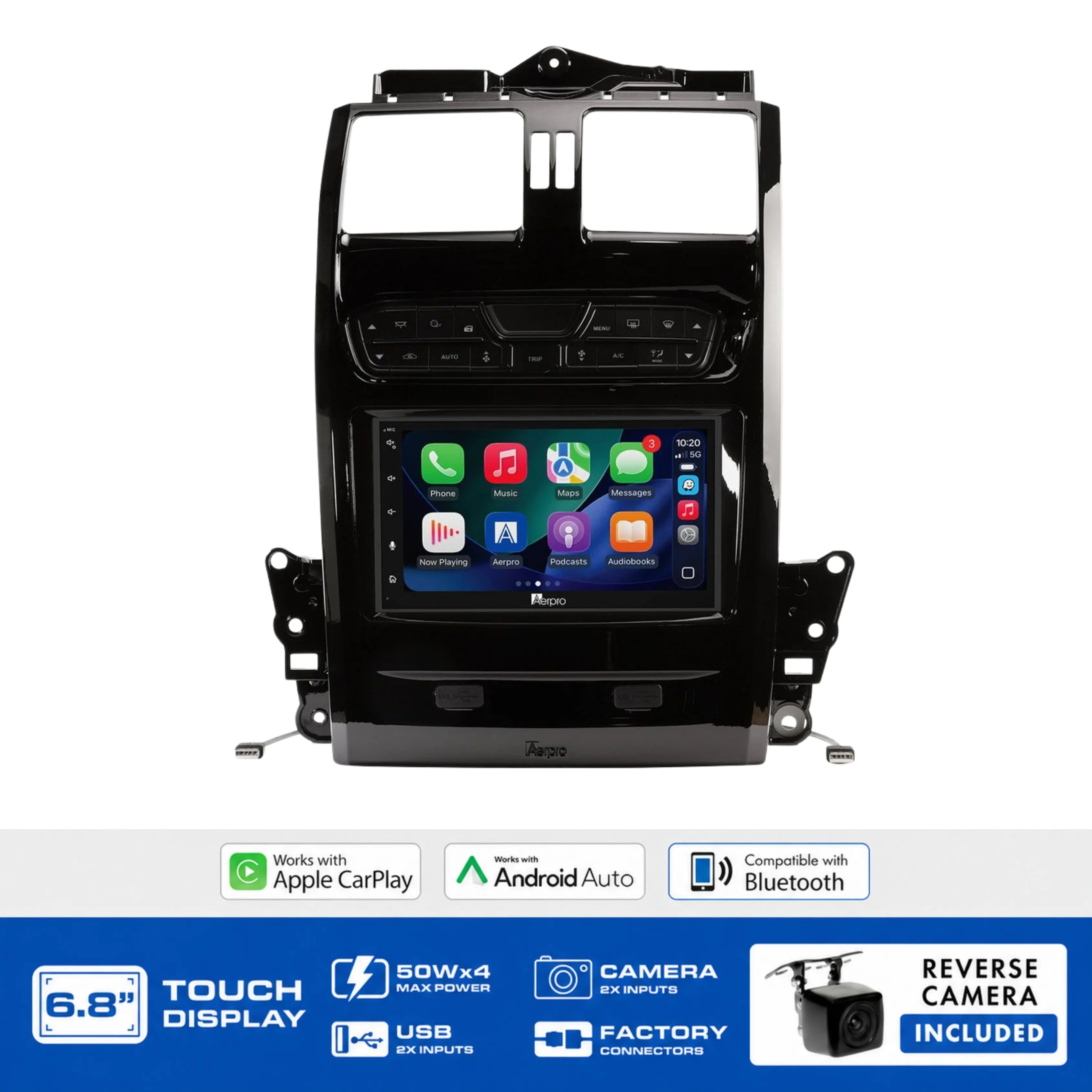 Aerpro AX9750PB 6.8" Head Unit Kit Ford Falcon and Territory Piano Black