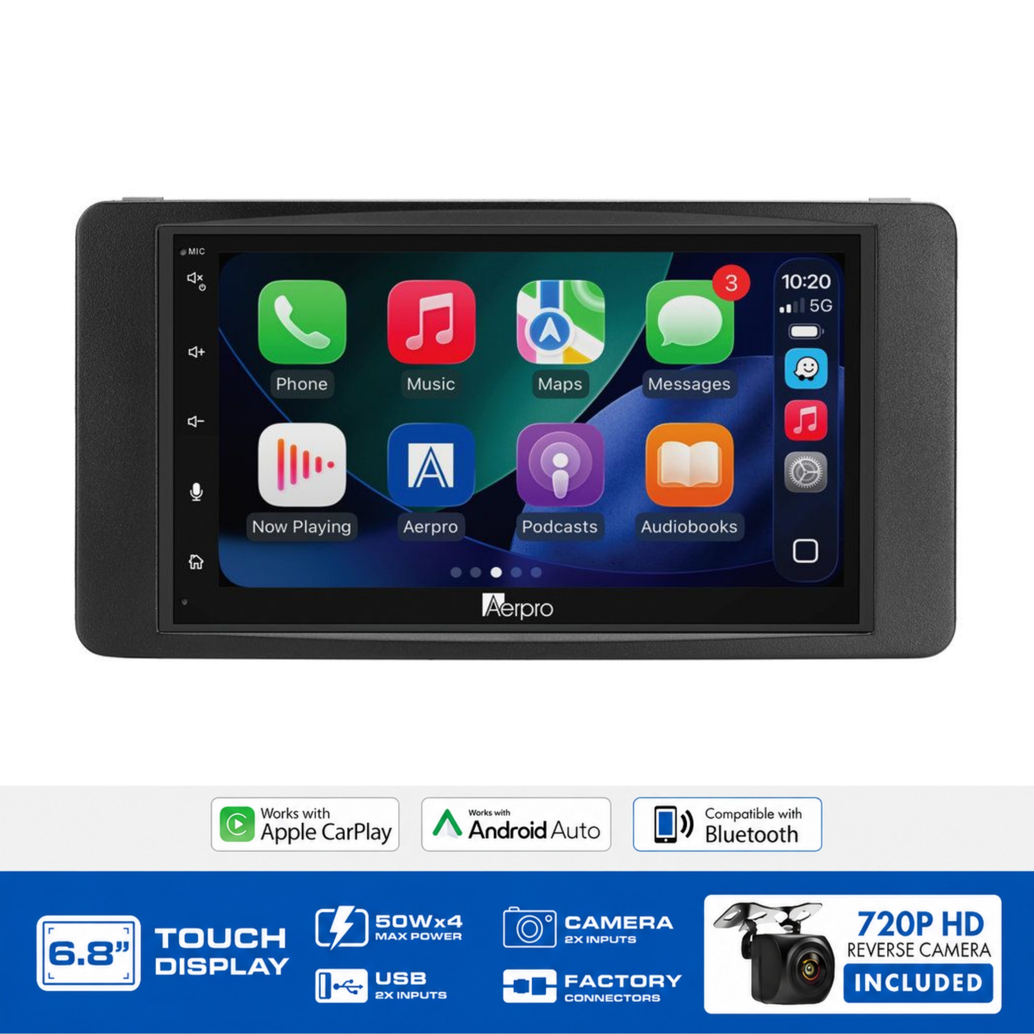 Aerpro AX8100K2 6.8" Multimedia Head Unit Upgrade Kit Mitsubishi Lancer