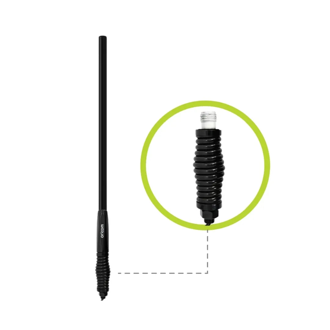 Oricom ANU856 3dBi UHF CB Antenna with Detachable Fiberglass Pole