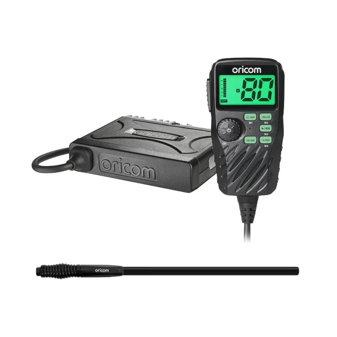 Oricom UHF390R4X4 4X4 Offroad Pack with 5W UHF Radio and Antenna
