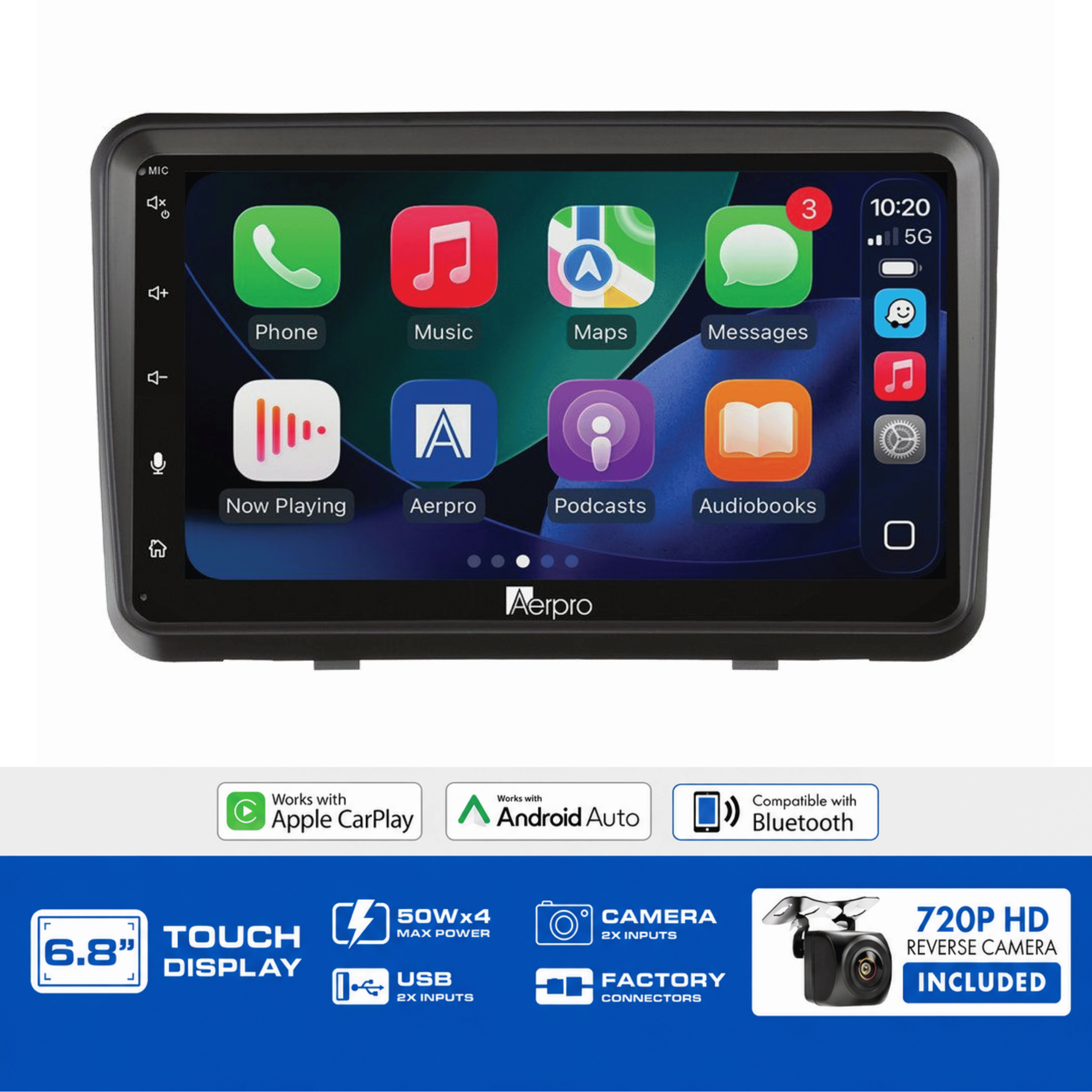Aerpro AX9240K 6.8" Multimedia Receiver Kit Ford Falcon AU II III