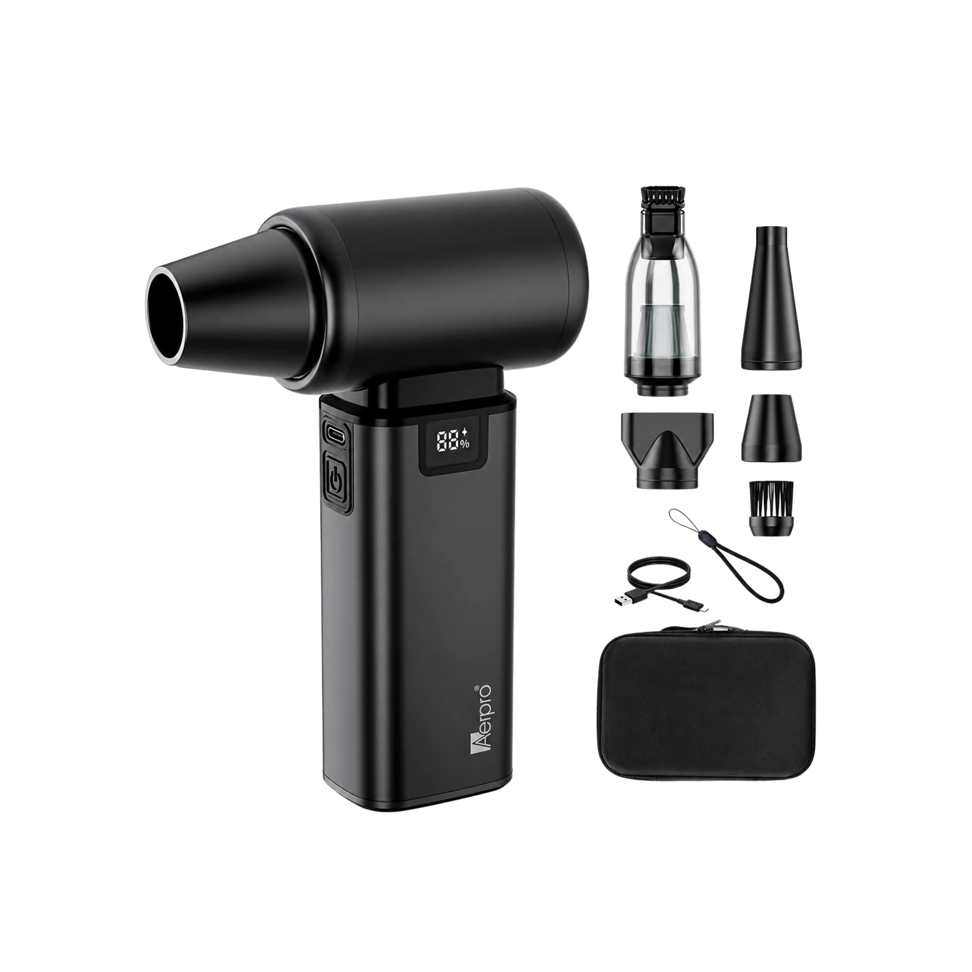 Aerpro APDBV1 2-in-1 Handheld Dust Blower and Vacuum