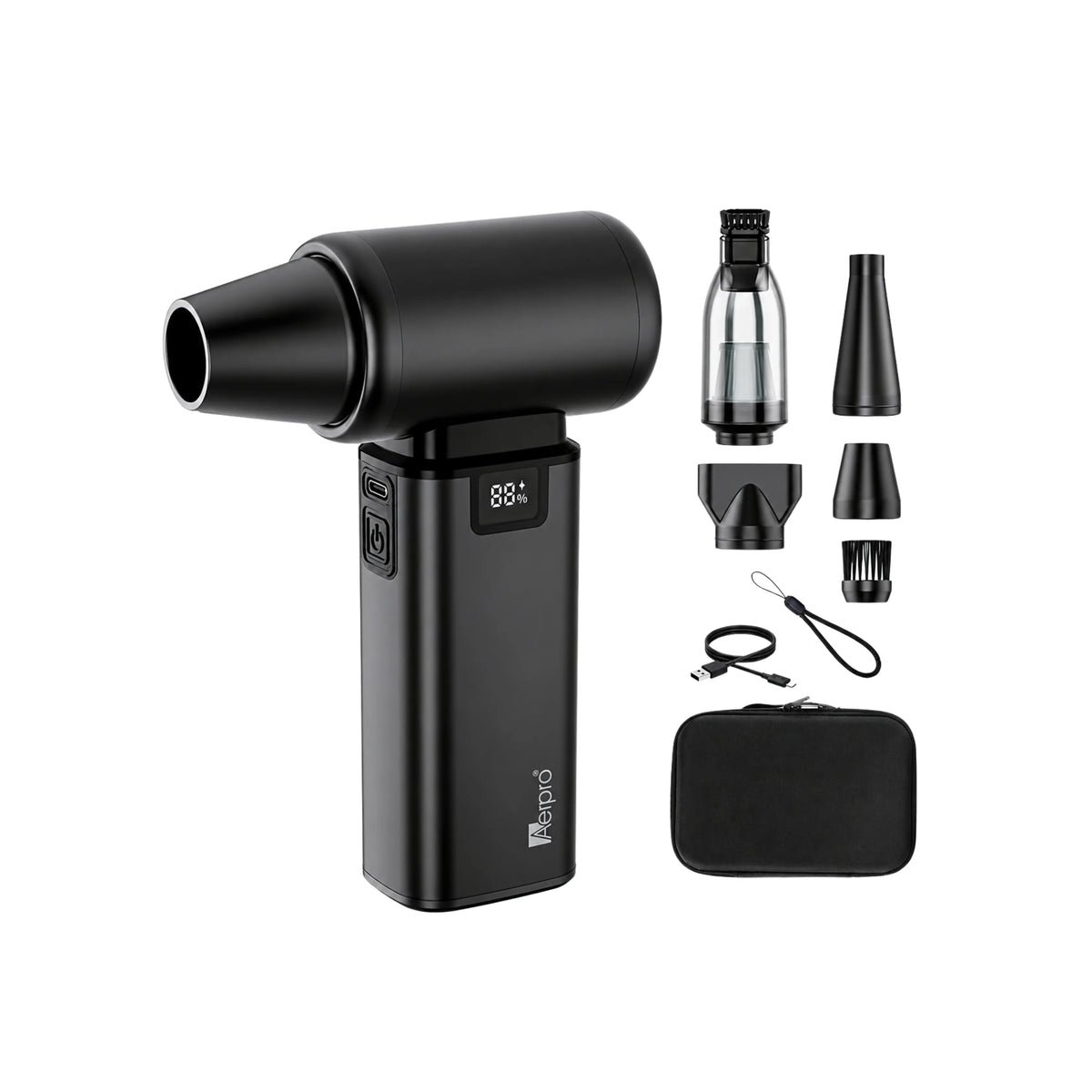 Aerpro APDBV1 2-in-1 Handheld Dust Blower and Vacuum