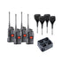 Midland PRO5X-4 - Commercial 4 Pack UHF CB/LMR Handheld Radio Bundle