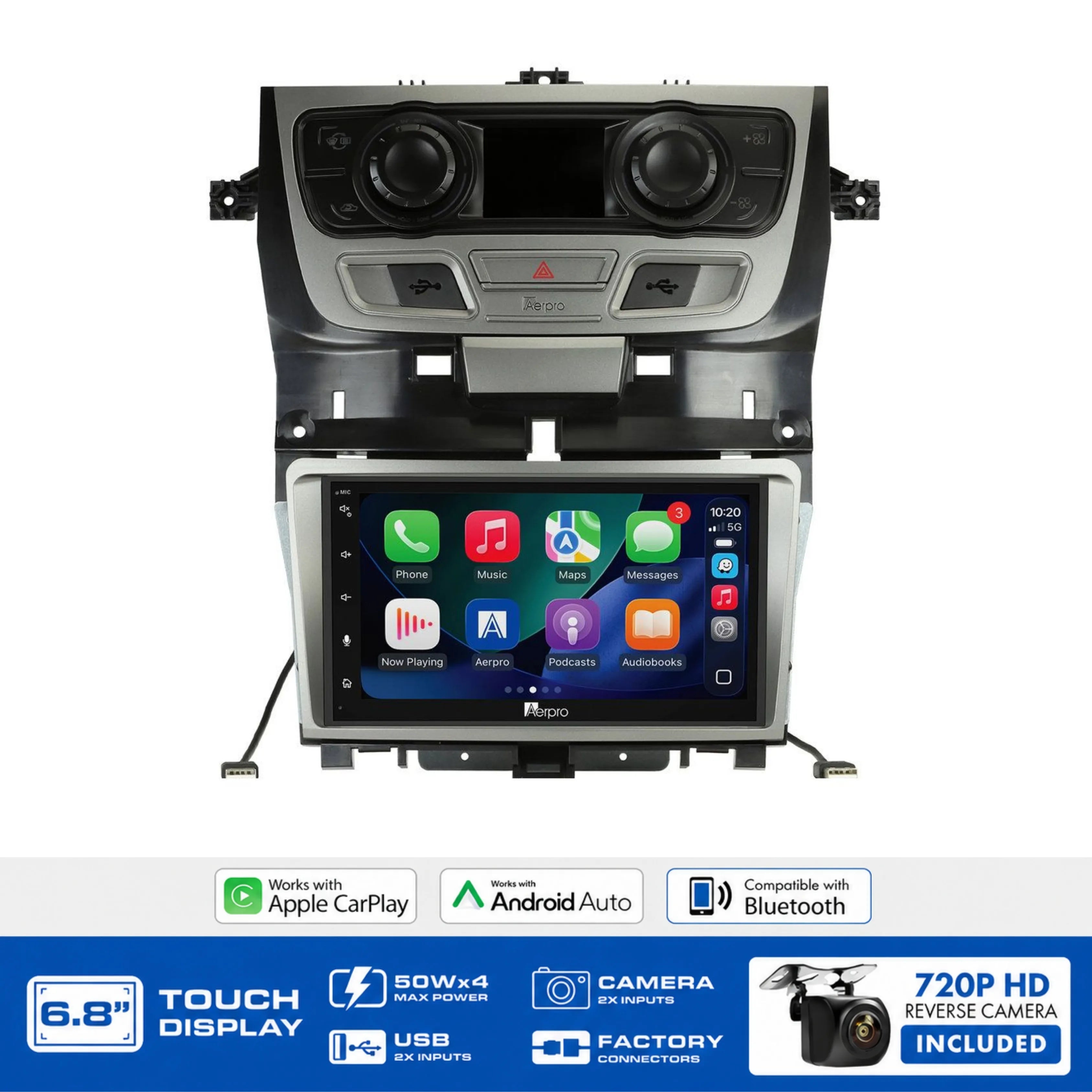 Aerpro AX9550GK 6.8" Head Unit Kit Holden VE Series 2 Gunmetal