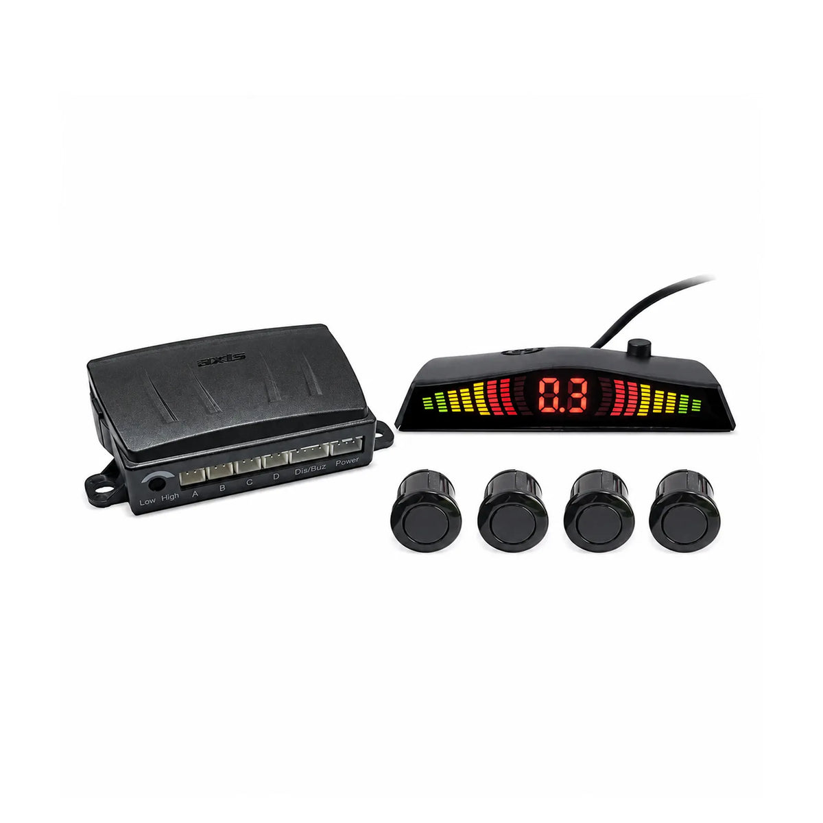 AXIS APS401 - 4-Sensor Parking System with LED Display and Audible Buzzer