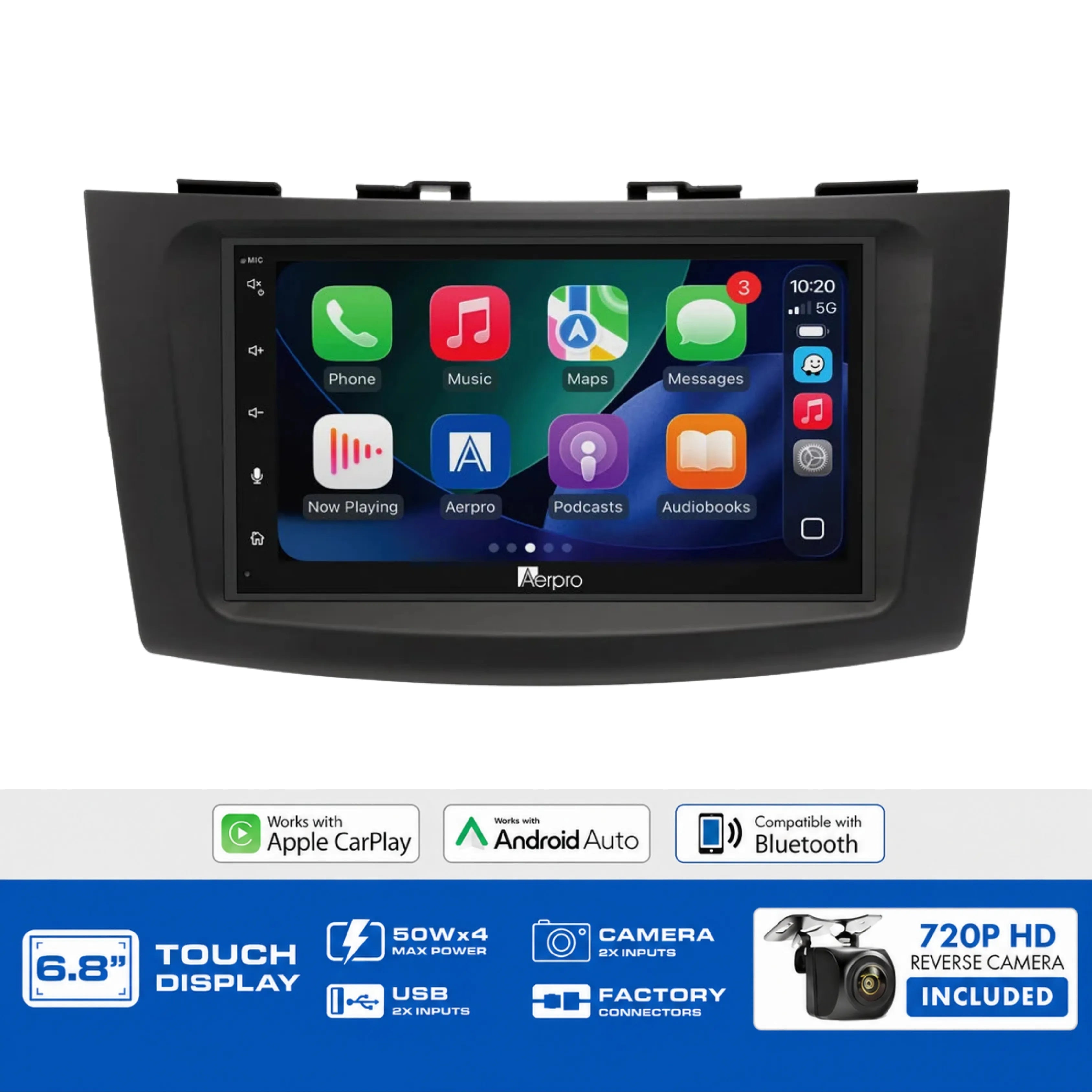 Aerpro AX9217K 6.8" Multimedia Head Unit Upgrade Kit Suzuki Swift