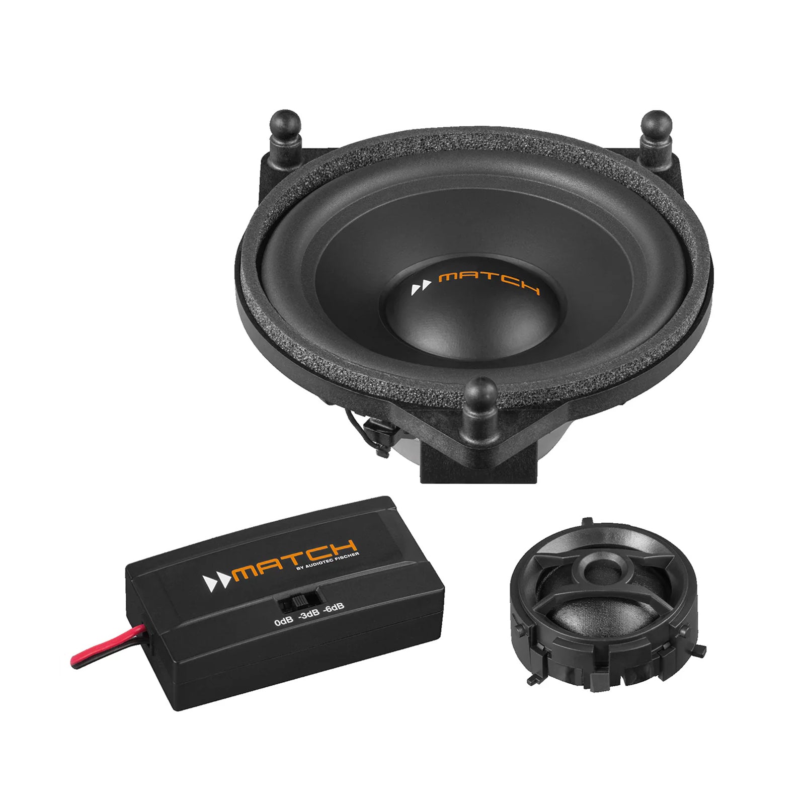 MATCH UP C42MB-FRT - 4" 2-Way Component Speaker Set for Mercedes-Benz | 4Ω