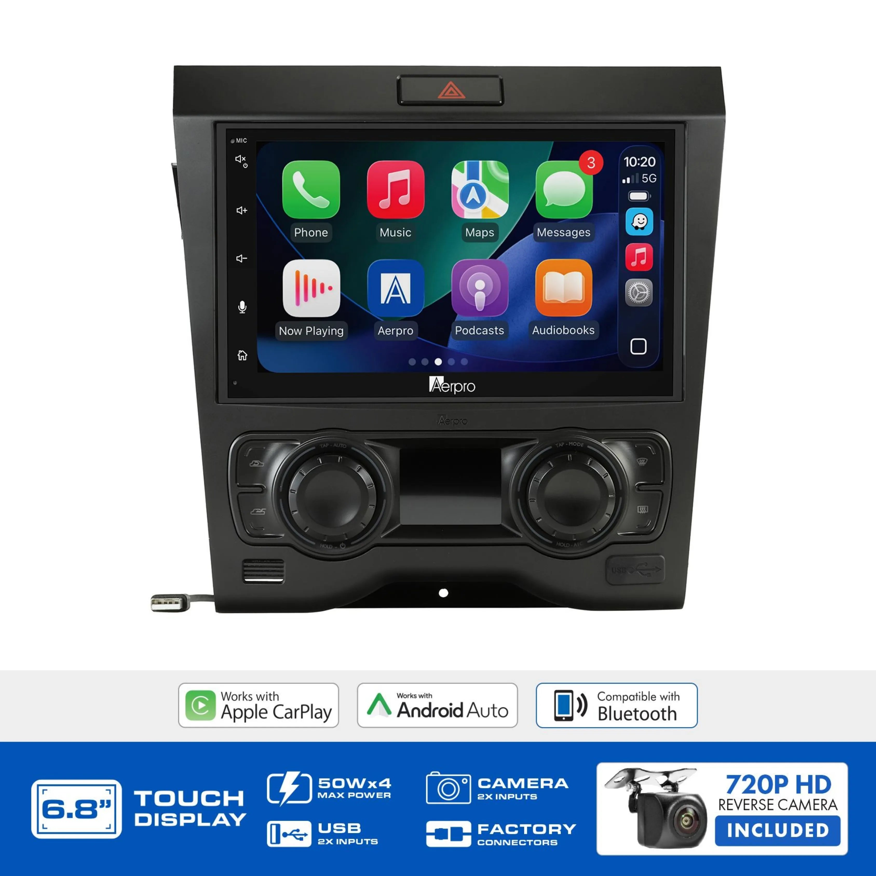 Aerpro AX9355BK 6.8" Head Unit Kit Holden VE Series 1 Single Zone