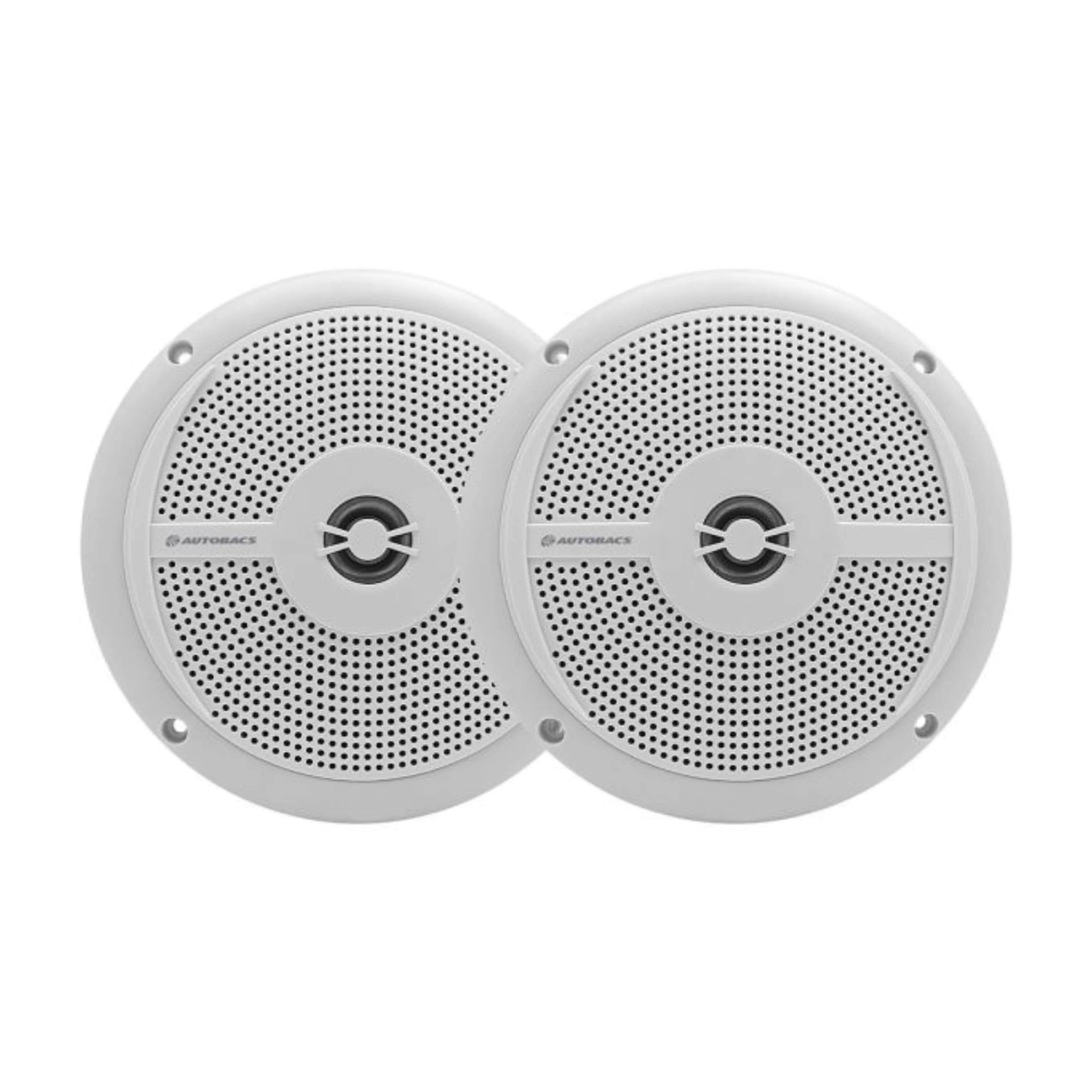 AUTOBACS M620W - 6.5 Inch 2-Way Slim Fit Marine Speakers - White