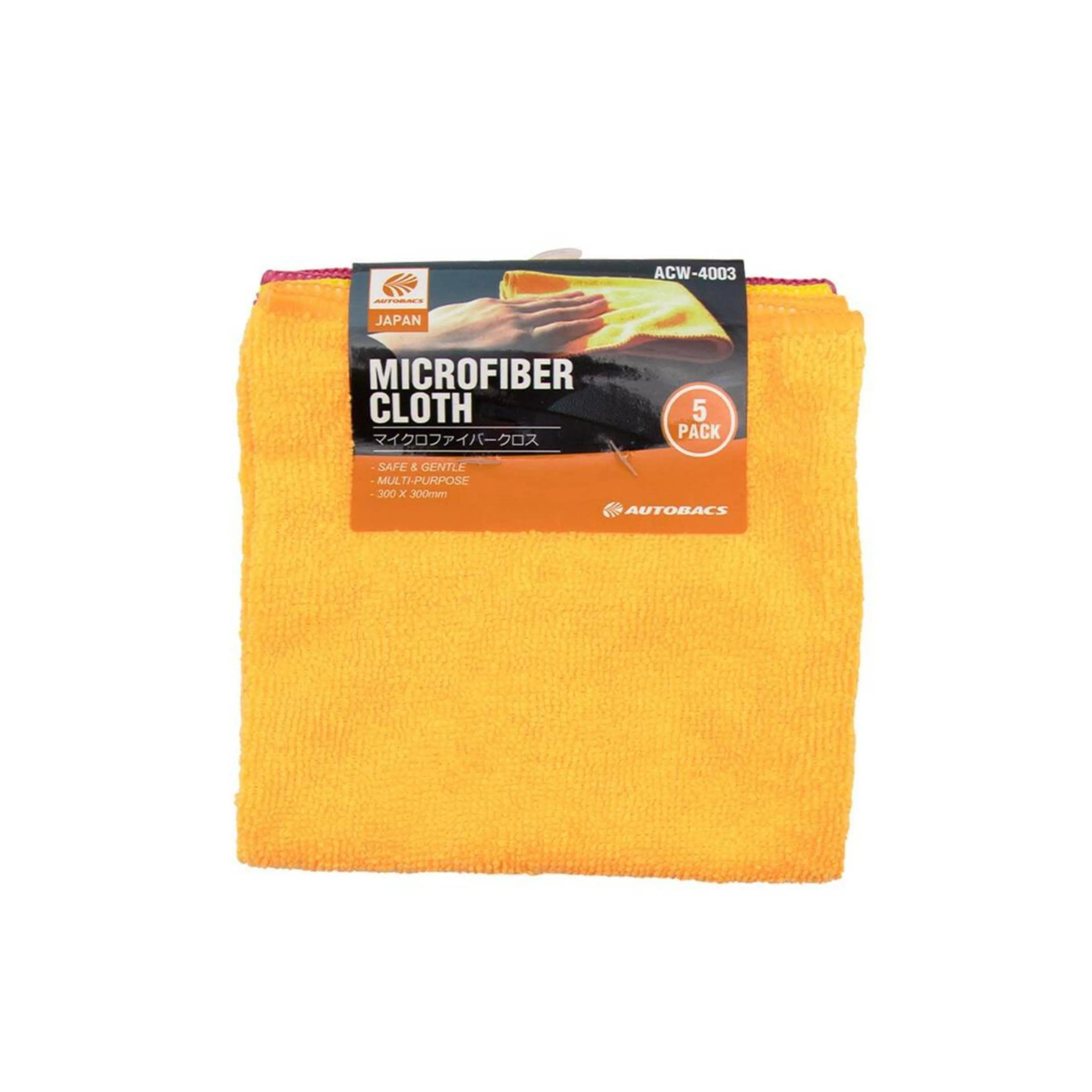 Autobacs ACW-4003 Microfibre Cloth 5 Pack