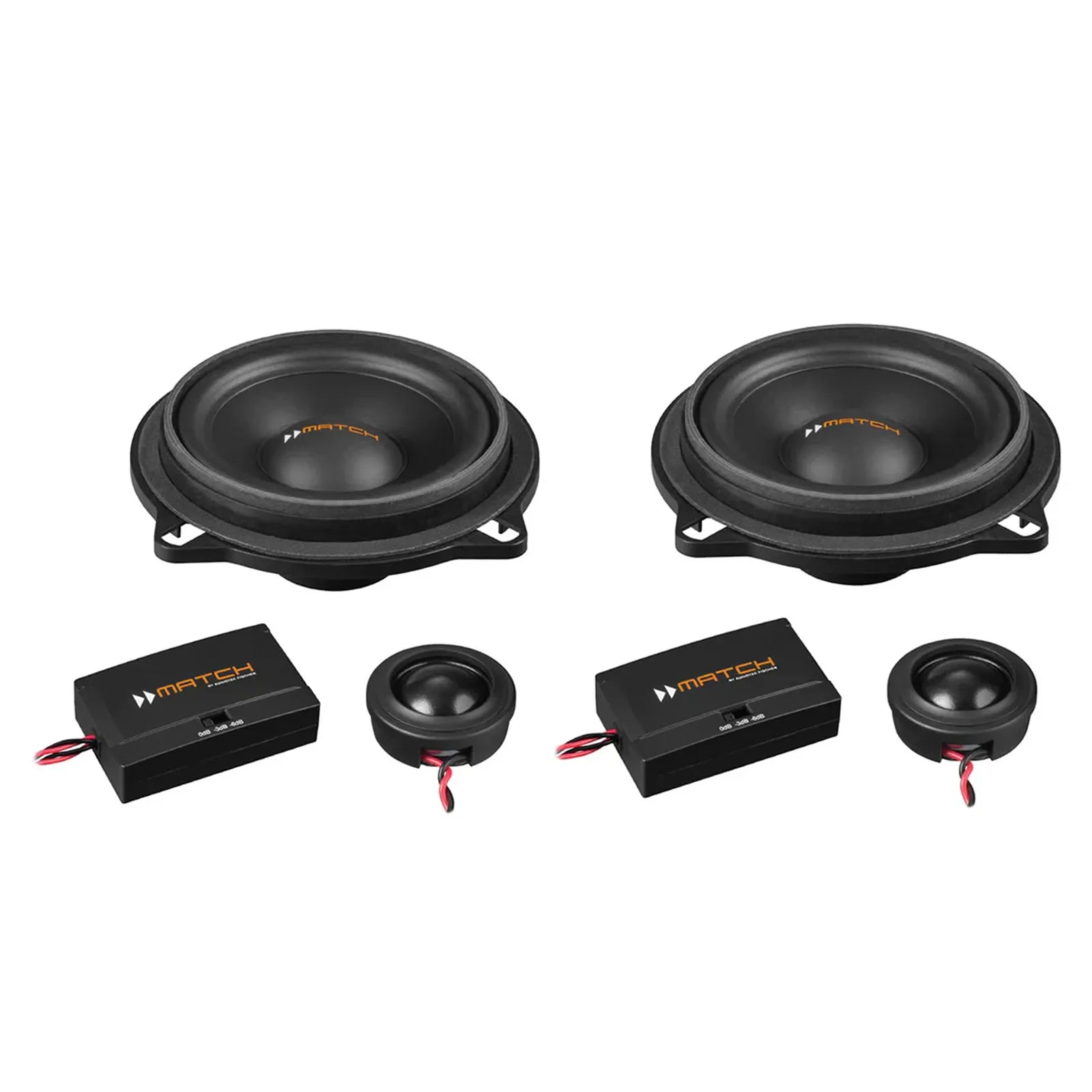 MATCH UP C42BMW-FRT.1 - 4" 2-Way PnP Compo Speaker Set, BMW & MINI Type 1 | 4Ω