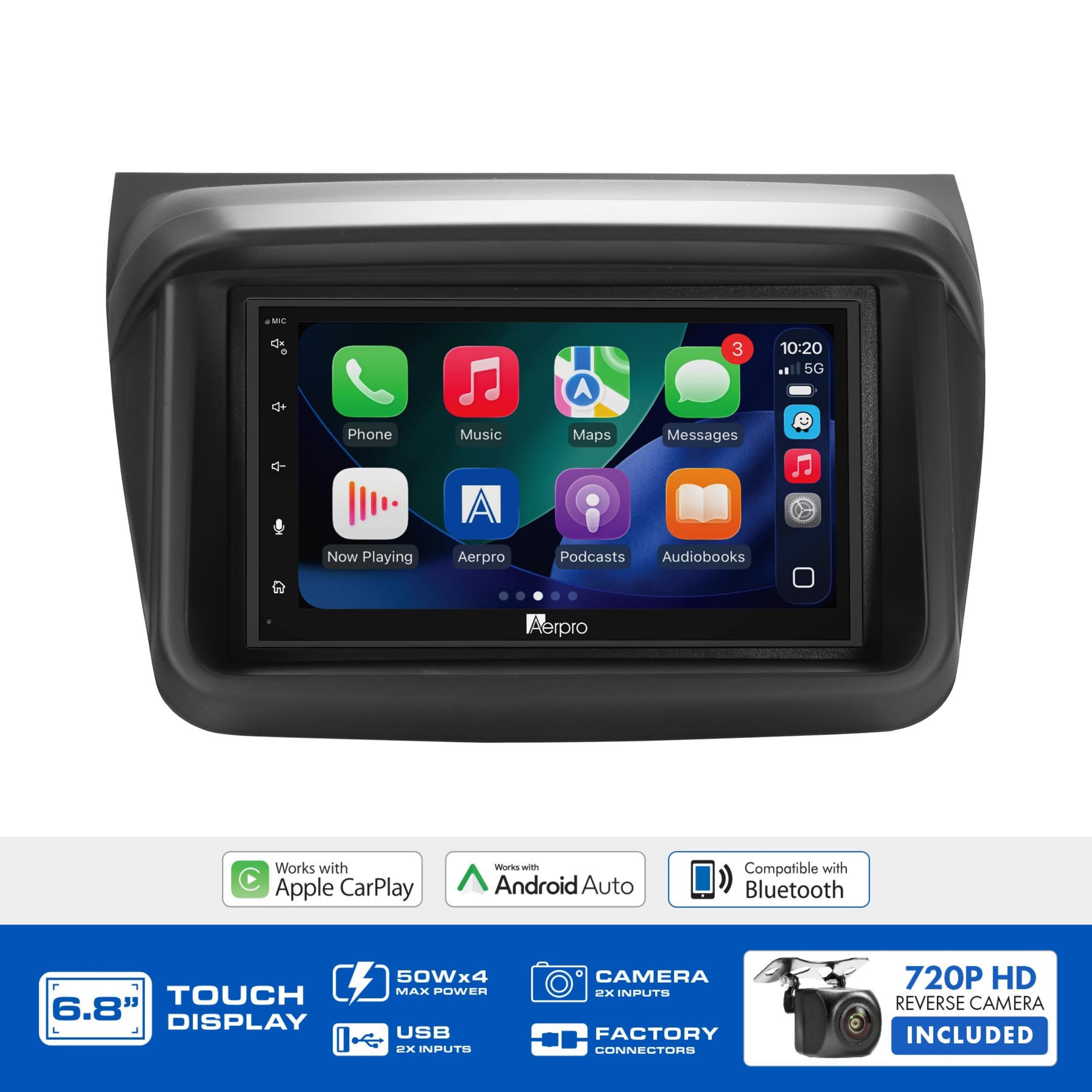 Aerpro AX8013K 6.8" Head Unit Kit Mitsubishi Triton and Challenger