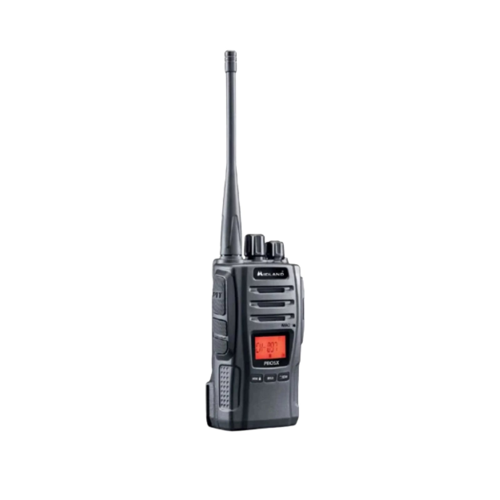 Midland PRO5X - 5W Dual-Band UHF CB/LMR Handheld Radio with IP54 Protection