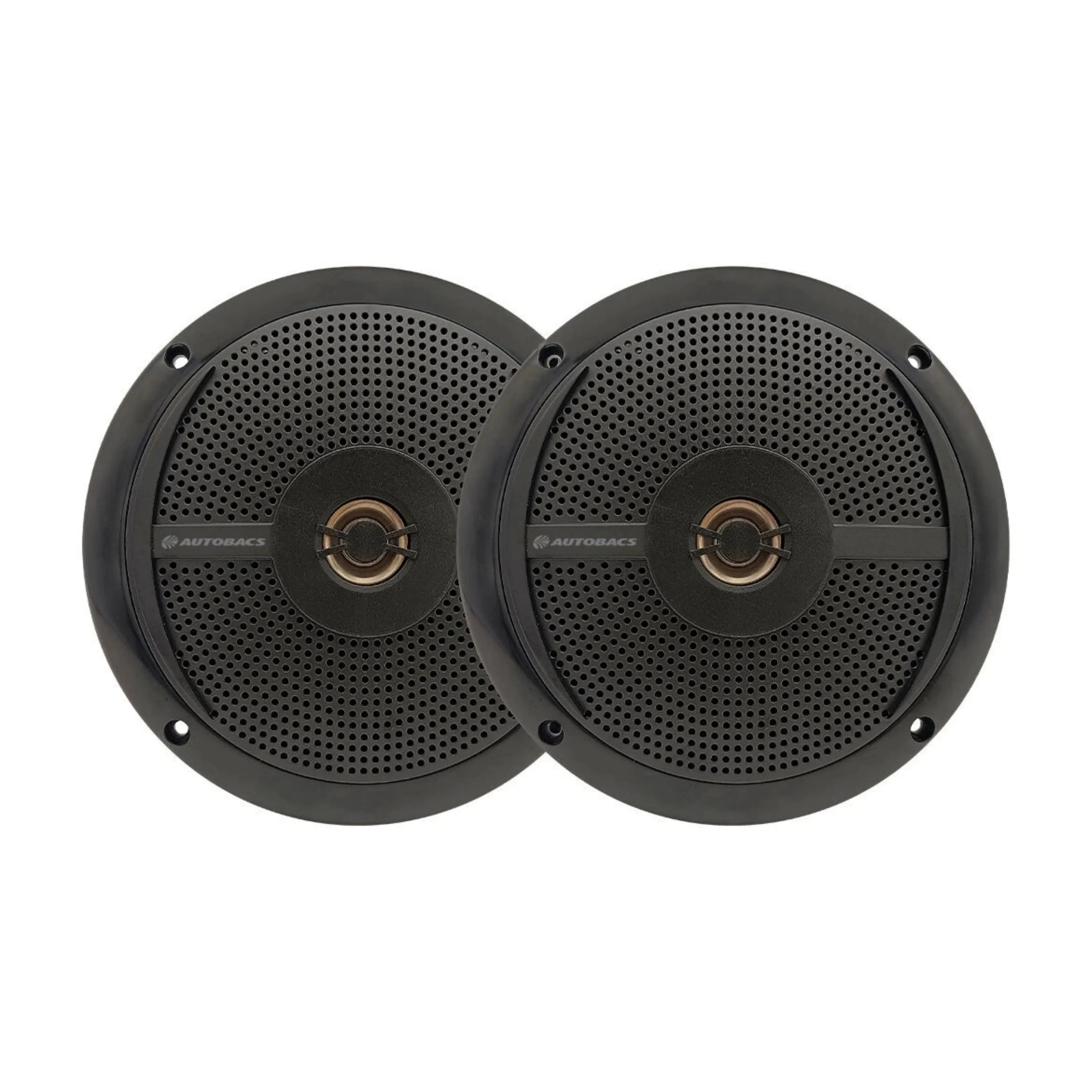 AUTOBACS M620B - 6.5 Inch 2-Way Slim Fit Marine Speakers - Black