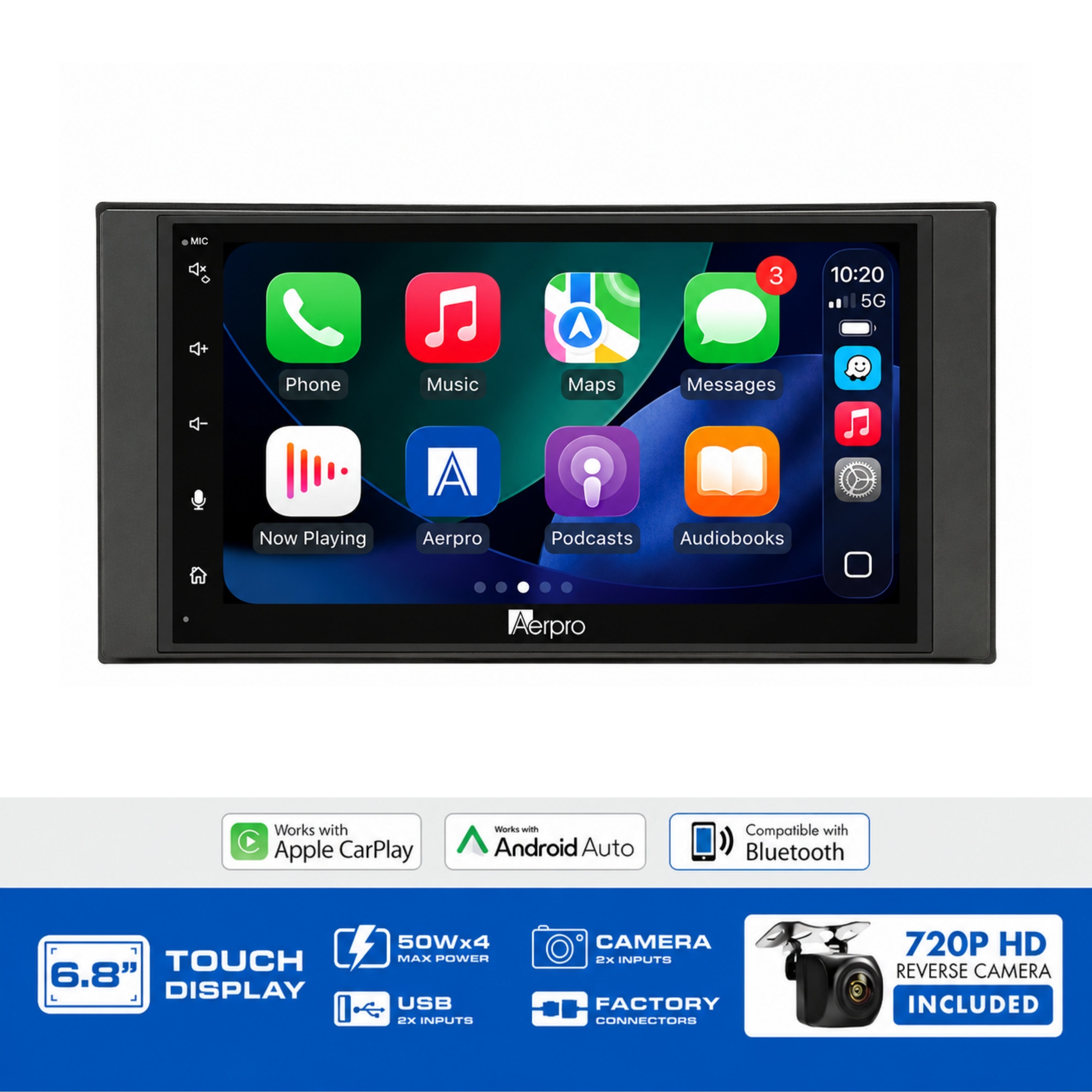 Aerpro AX9135K 6.8" Multimedia Head Unit Upgrade Kit Nissan Various