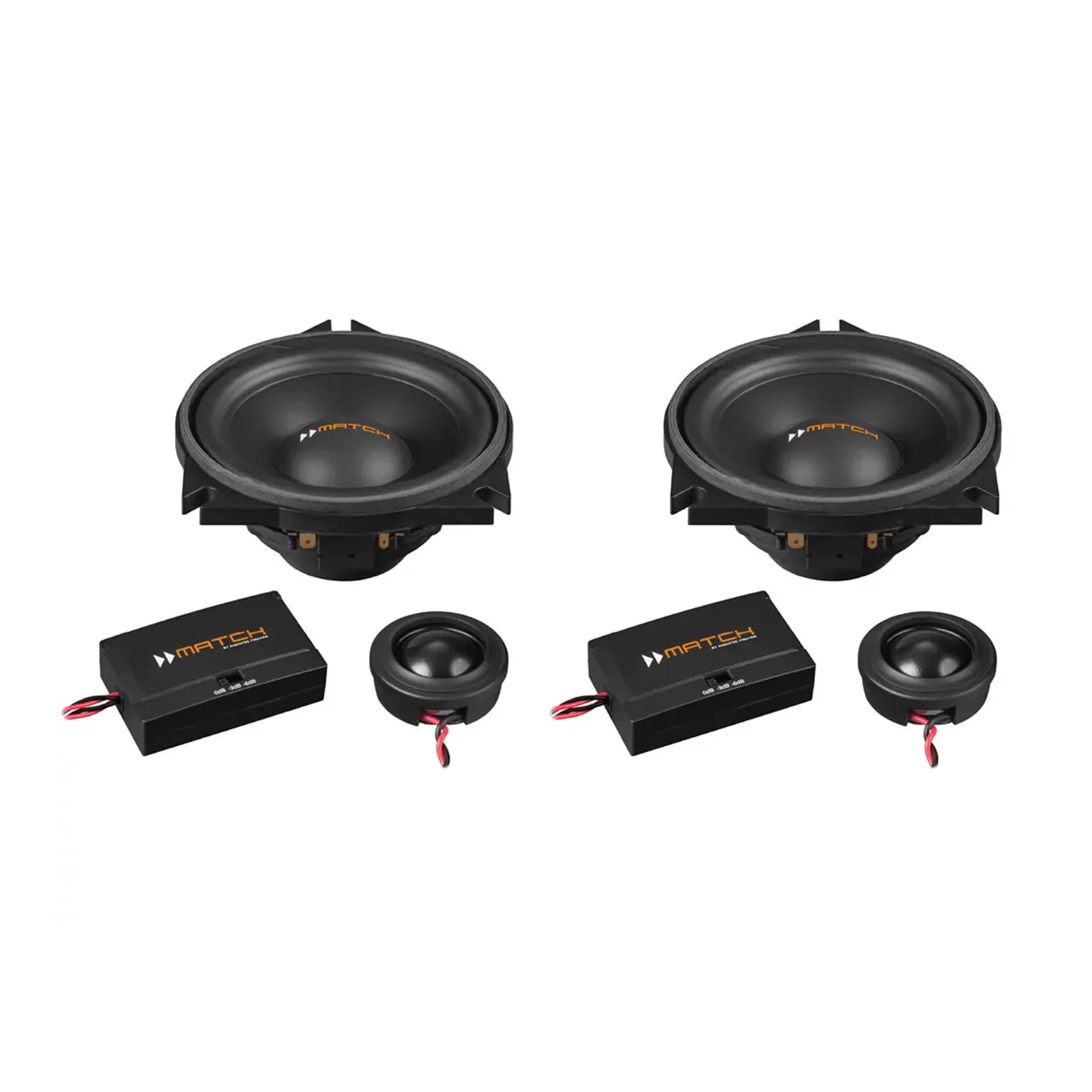 MATCH UP C42BMW-FRT.3 - 4" 2-Way PnP Compo Speaker Set, BMW & MINI Type 3 | 4Ω