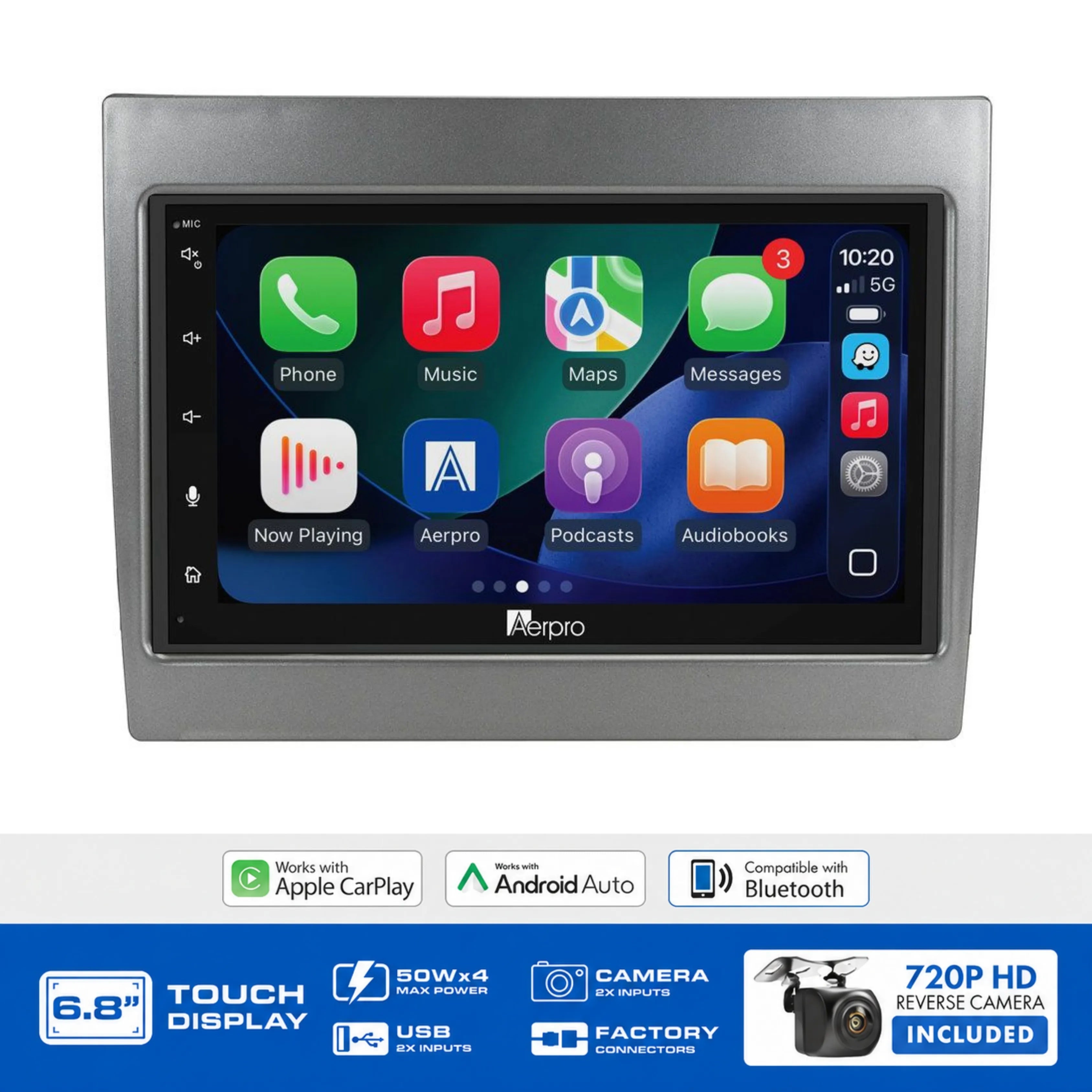 Aerpro AX9056GK 6.8" Head Unit Kit Holden Commodore VY-VZ Grey