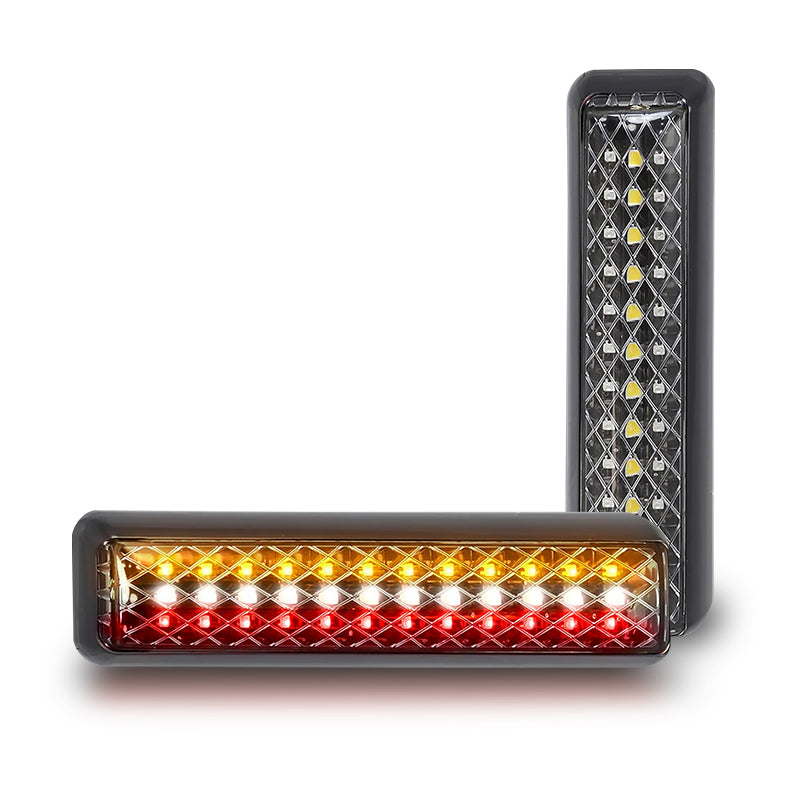 LED Autolamps 200BIRSTME2 12-24 Volt Black Bracket Stop / Tail / Indicator and R