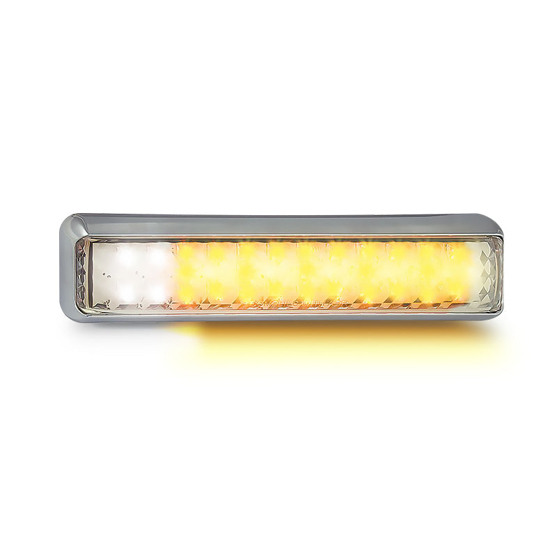 LED Autolamps 200CAW 12V Front Direction Indicator Position Lamp Chrome Bracket