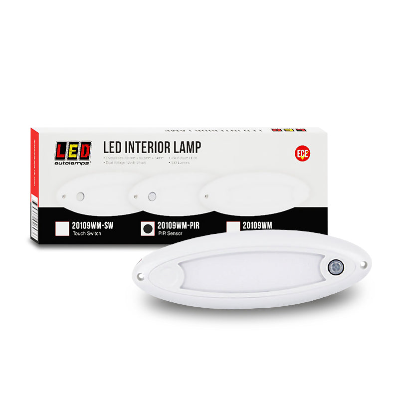 LED Autolamps 20109WM-PIR Large Oval Interior/Exterior Lamp
