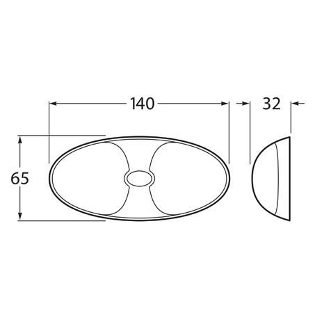 HELLA 2031 Side Indicator Light LED 9 to 33V
