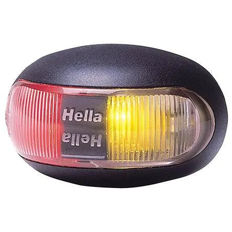 HELLA 2053BULK Side Marker Light Red/Amber LED Pack of 4