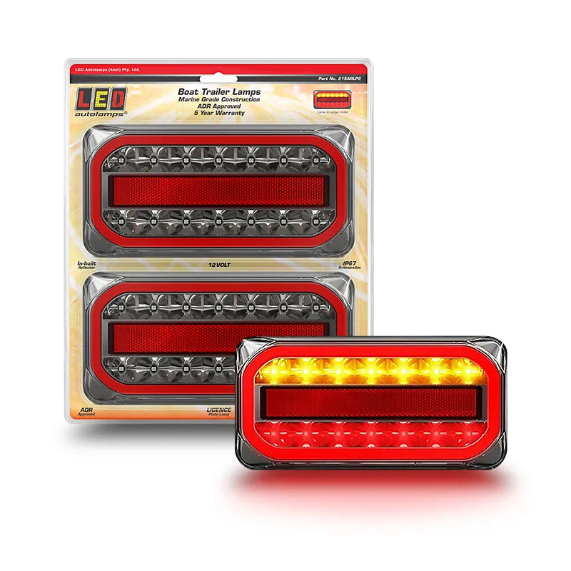 LED Autolamps 215ARLP2 Boat Trailer Stop/Tail/Indicator/Licence 12V 40cm Cable