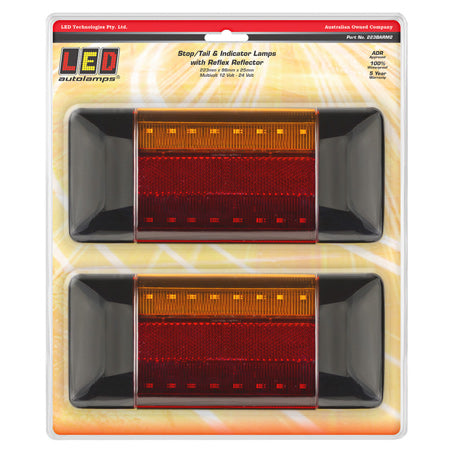 LED Autolamps 223BARM2 Stop/Tail/Indicator/Rr 12-24V