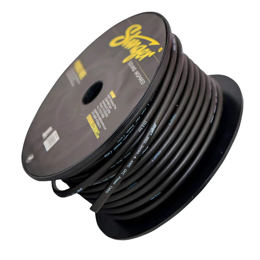 Stinger SPW14TB 30 Meter Roll 4GA Black Cable