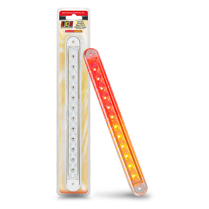 LED Autolamps 235AR12 12V Stop/Tail/Indicator Lamp White Rubber Grommet Blister