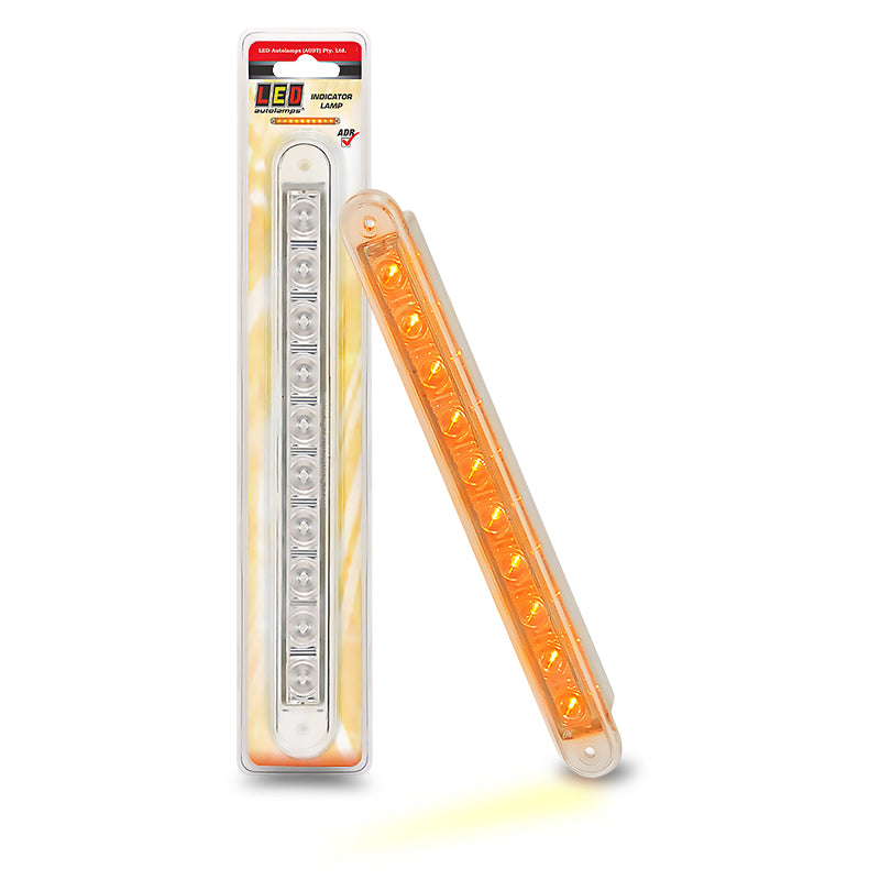 LED Autolamps 235CAT1 Clear Front Indicator Strip Lamp 12V