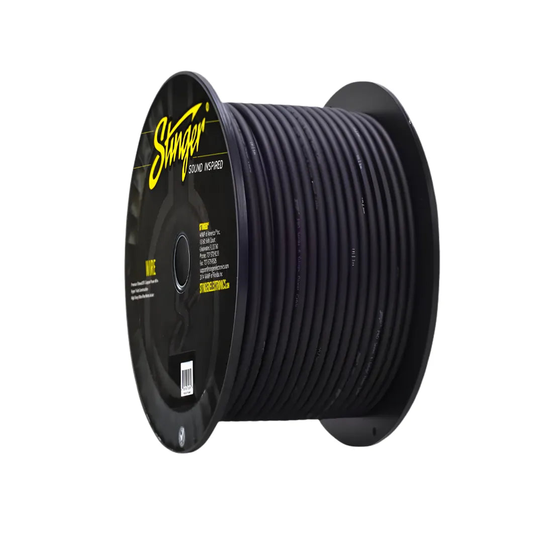 Stinger SPW18TB 76 Meter Roll 8GA Black Cable