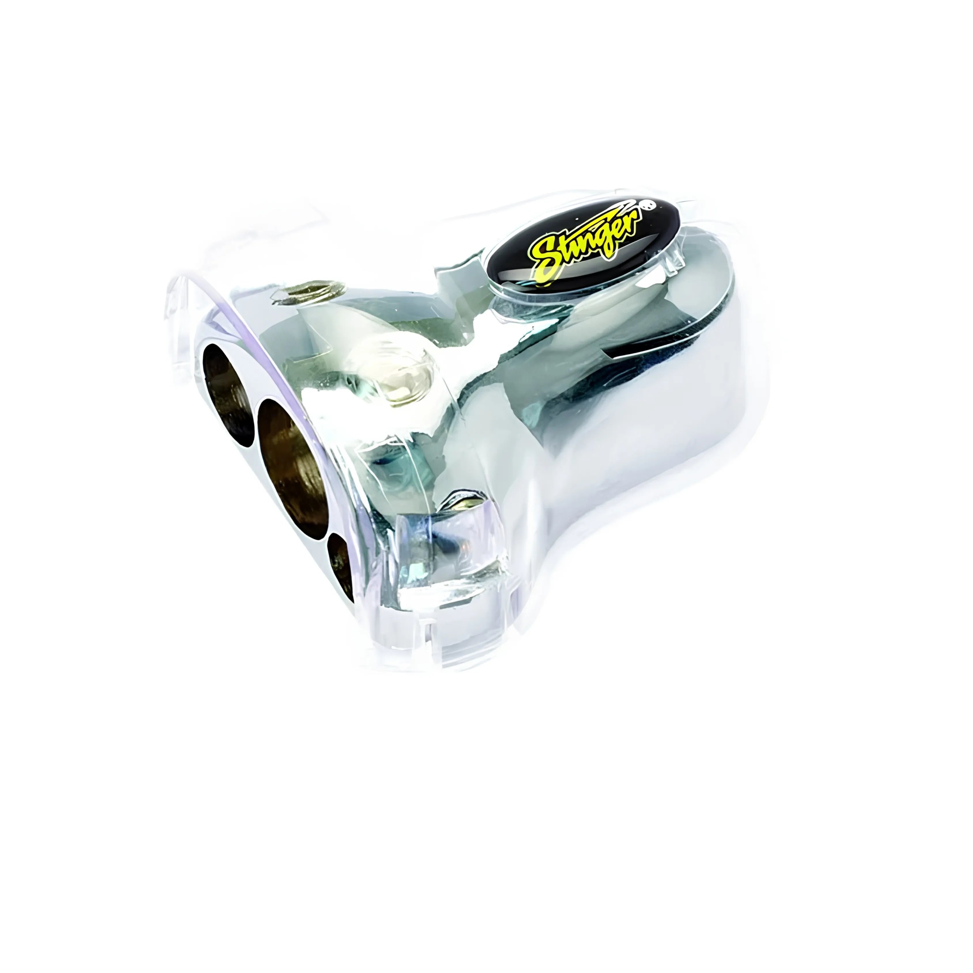 Stinger SPT53502 0 Gauge 4 Gauge Multi-Output Battery Terminal Chrome Perspex