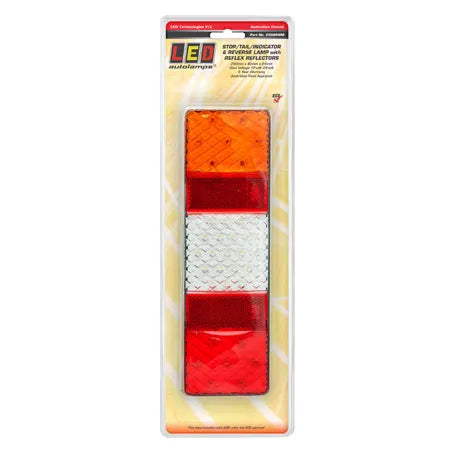 LED Autolamps 250ARWM 12/24V LED Stop/Tail/Indicator/Reverse Reflectors Blister