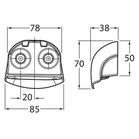 HELLA 2559 Licence Plate Light LED 9 to 33V