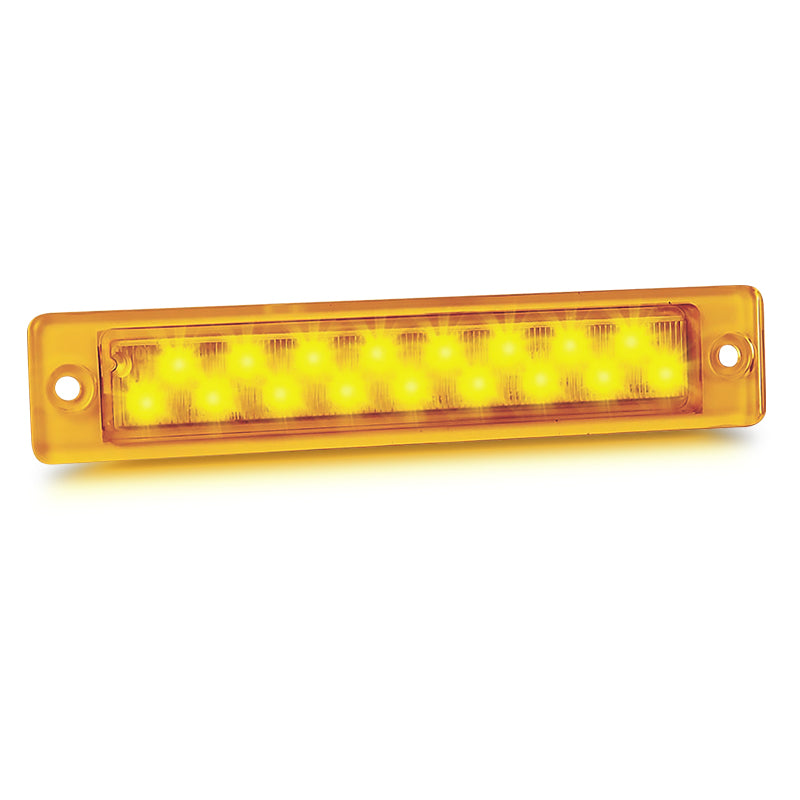 LED Autolamps 25A12 12V LED Slimeline Indicator Lamp With Amber Lens