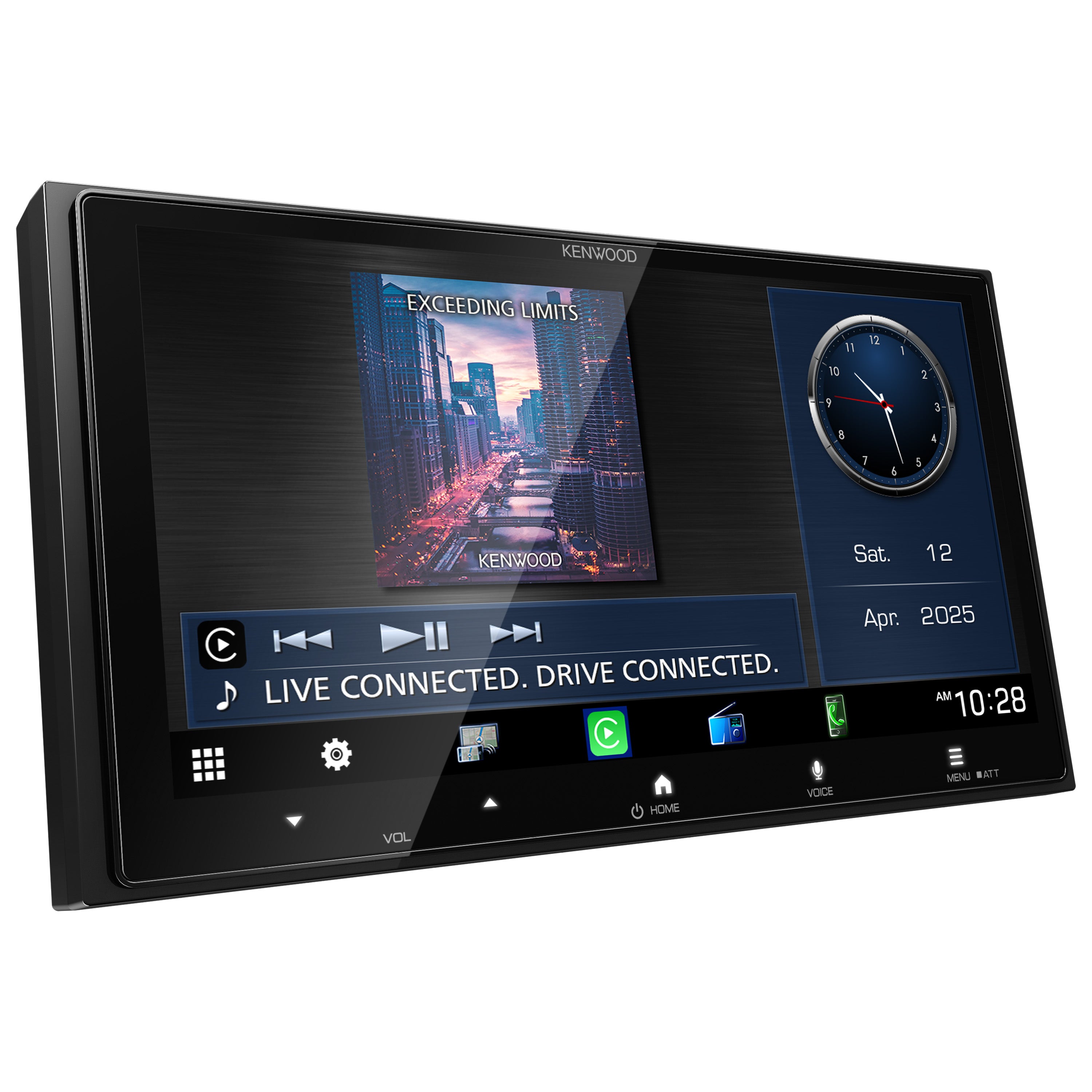 Kenwood DMX7525S | 6.92″ HD Touchscreen Wireless Apple CarPlay & Android Auto Receiver