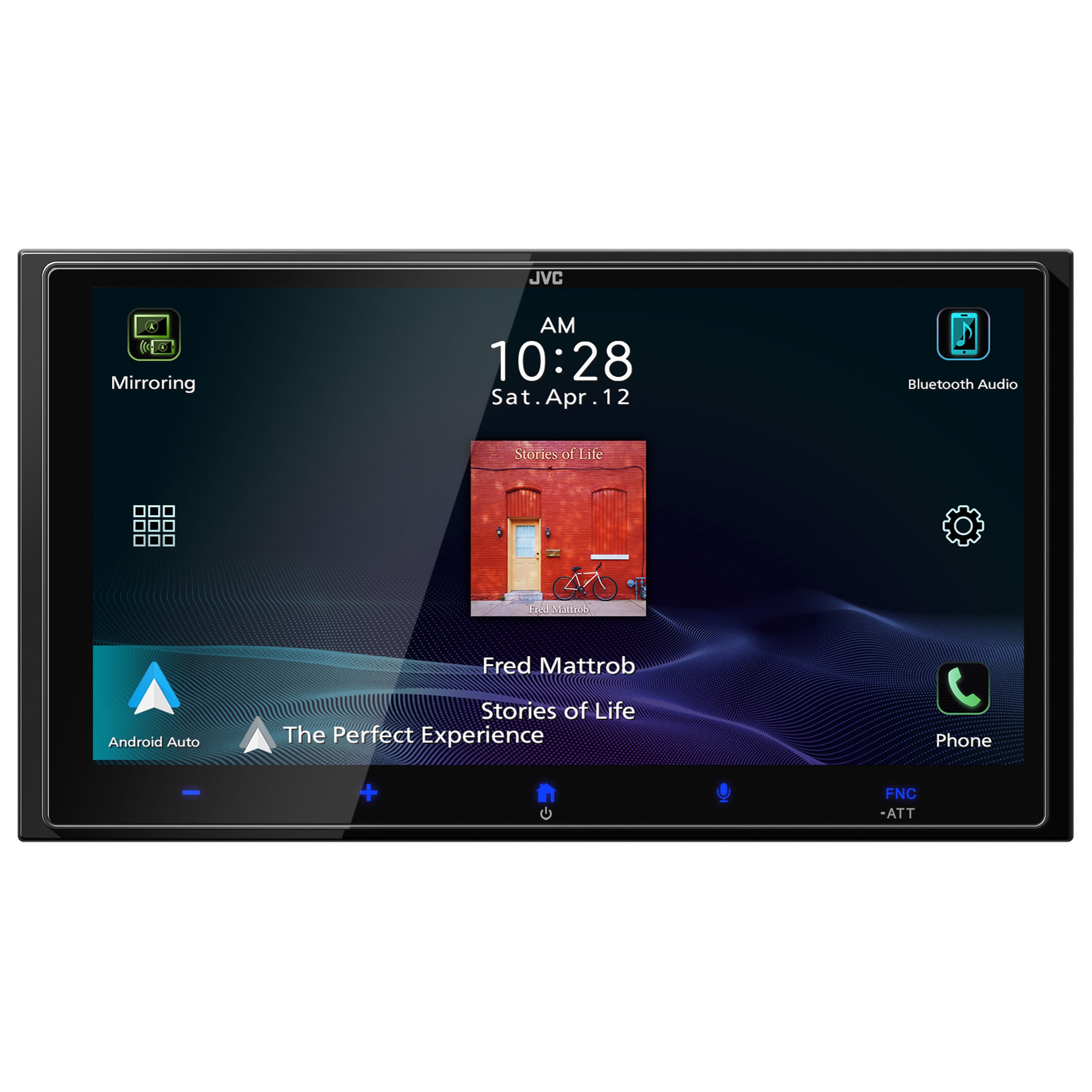 JVC KW-M795BW | 6.92″ HD Touchscreen Wireless Apple CarPlay & Android Auto Receiver